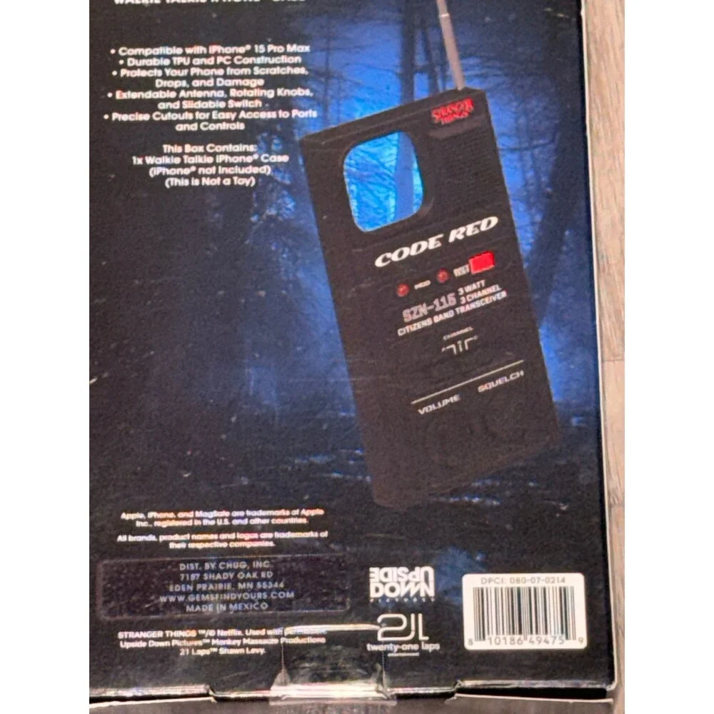 Stranger Things Walkie-Talkie Phone Case Apple iPhone 15 Pro‎ Max